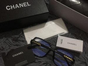 Replica Designer Chanel Women Square Anti-Blue Light Sunglasses