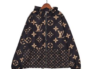 Replica Designer Louis Vuitton Men Loose Hooded Jacket