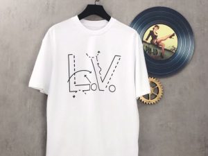 Replica Designer Louis Vuitton Simple Casual Loose T-Shirt